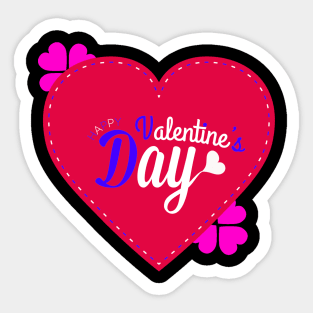 happy valentines day for a couple Sticker